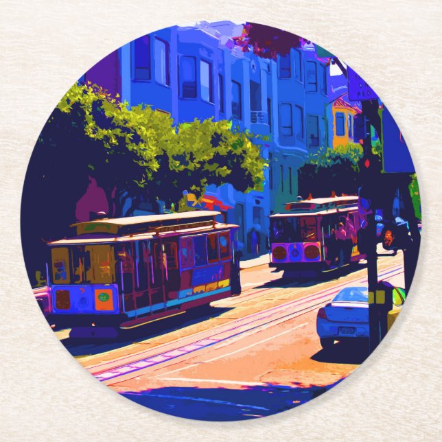 San_Francisco_2015_0403 Round Paper Coaster (Front)