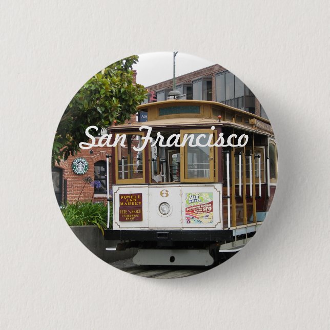 San Francisco 6 Cm Round Badge (Front)