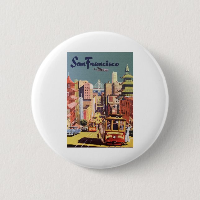 San Francisco 6 Cm Round Badge (Front)