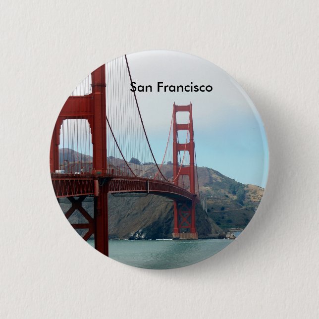 San Francisco 6 Cm Round Badge (Front)