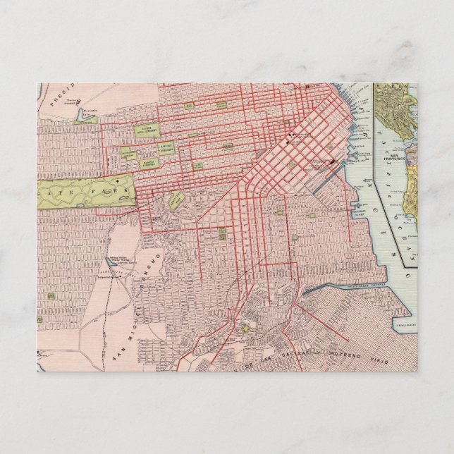 San Francisco 7 Postcard (Front)