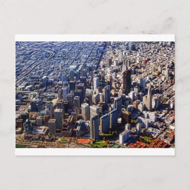 San Francisco Aerial View Postcard (Front)