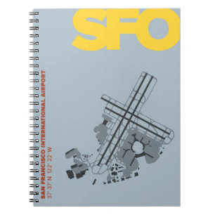 San Francisco Airport (SFO) Diagram Notebook