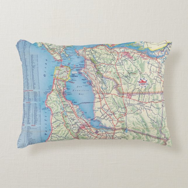 San Francisco and Vicinity Decorative Cushion (Front)