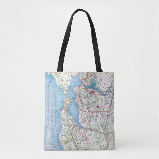 San Francisco and Vicinity Tote Bag (Front)
