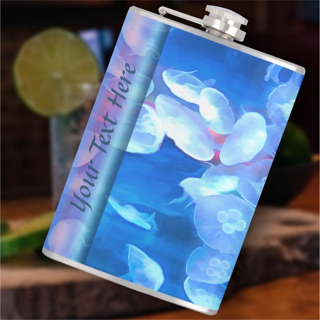 San Francisco Aquarium Jellyfish 0925 Hip Flask (Creator Uploaded)