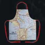San Francisco Area Map  Apron<br><div class="desc">Wonderful old street map of San Francisco,  Oakland,  and the Bay area repurposed on an apron.</div>
