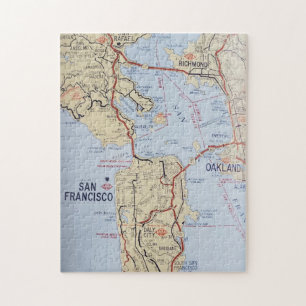 San Francisco Area Map Jigsaw Puzzle