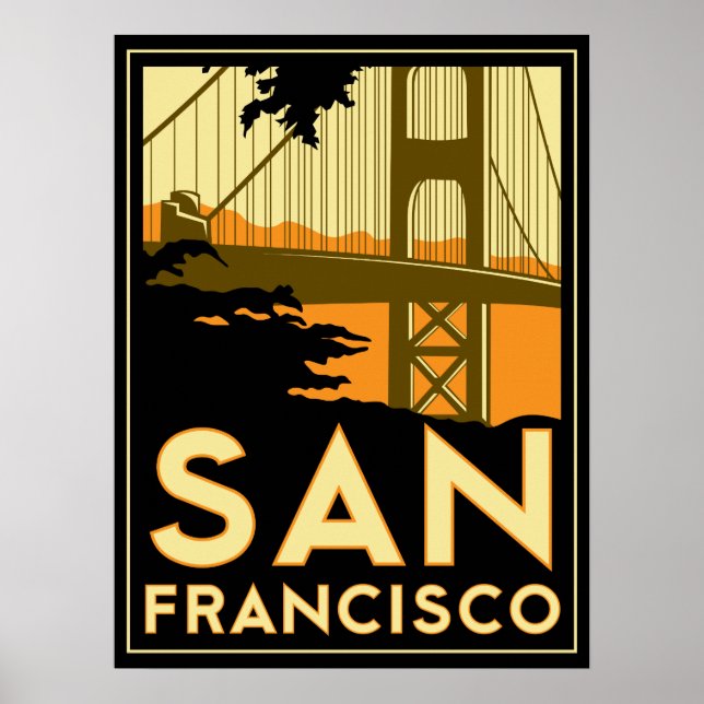 San Francisco Art Deco Poster (Front)
