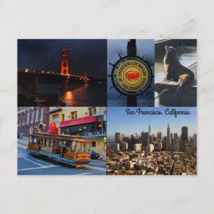 San Francisco Attractions #2 Postcard