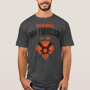 San Francisco Baseball Est 1883 Vintage Look Text T-Shirt