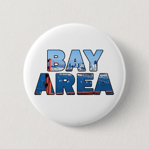 San Francisco Bay Area 6 Cm Round Badge