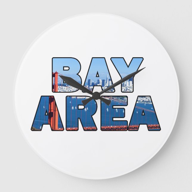 San Francisco Bay Area Large Clock (Front)