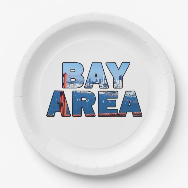 San Francisco Bay Area Paper Plate (Front)