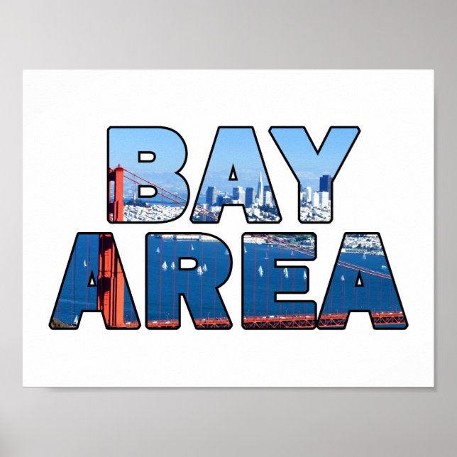 San Francisco Bay Area Poster (Front)