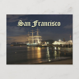 San Francisco Bay at Night Postcard