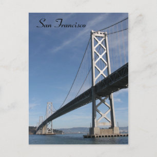 san francisco - bay bridge postcard