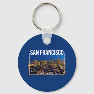 San Francisco Bay - California Cityscape Key Ring