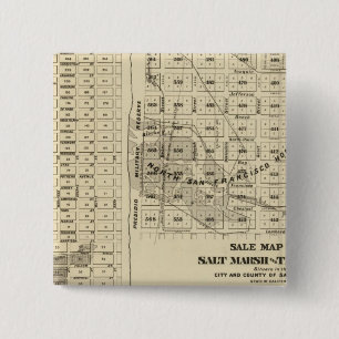 San Francisco Bay Salt Marsh 2 15 Cm Square Badge