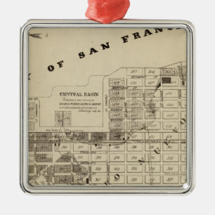 San Francisco Bay Salt Marsh Metal Tree Decoration