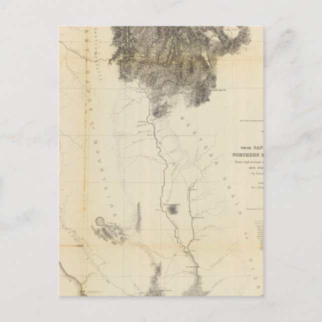 San Francisco Bay to N boundary of California Postcard (Front)