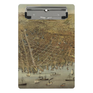 San Francisco Birds eye view Mini Clipboard