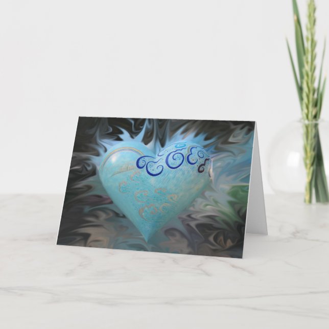 San Francisco Blue Heart - card (Front)