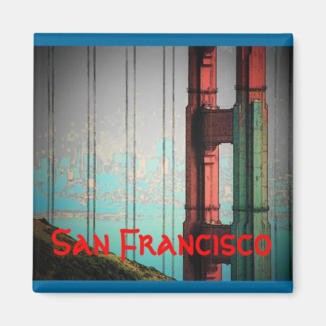 San Francisco (Blue) Magnet (Front)