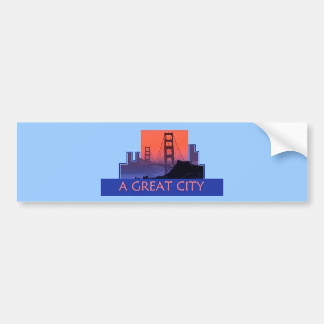 San Francisco Bumper Sticker (Front)
