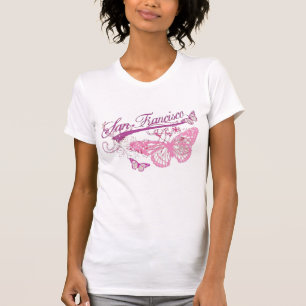 san francisco butterfly t-shirt