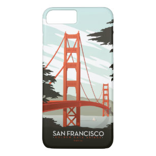 San Francisco, CA - Golden Gate Bridge iPhone 8 Plus/7 Plus Case