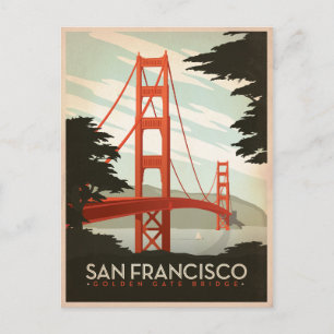 San Francisco, CA - Golden Gate Bridge Postcard