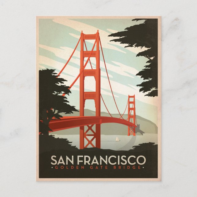 San Francisco, CA - Golden Gate Bridge Postcard (Front)