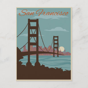 San Francisco, CA - Golden Gate Bridge Postcard