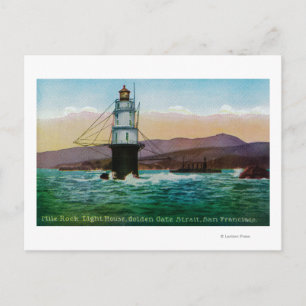 San Francisco, CA Mile Rock Light House Postcard