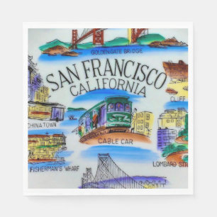 San Francisco CA Party  Napkin