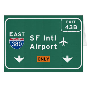 San Francisco CA SFO Airport I-380 E Interstate -