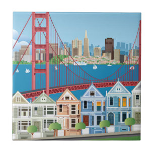 San Francisco, CA The City By The Bay Ceramic Tile