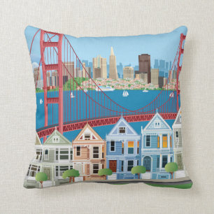 San Francisco, CA   The City By The Bay Cushion
