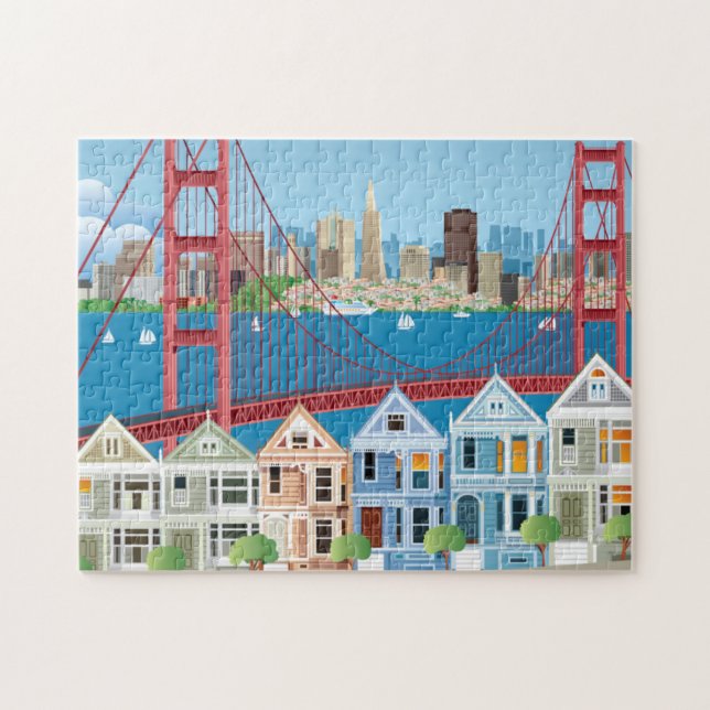 San Francisco, CA | The City By The Bay Jigsaw Puzzle (Horizontal)