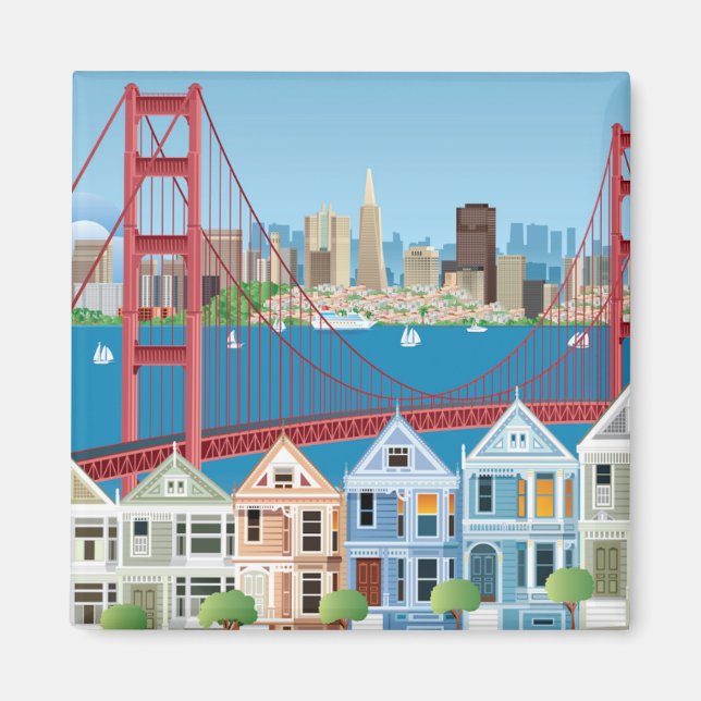 San Francisco, CA | The City By The Bay Magnet (Front)