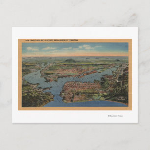 San Francisco, CAAerial View from West Postcard