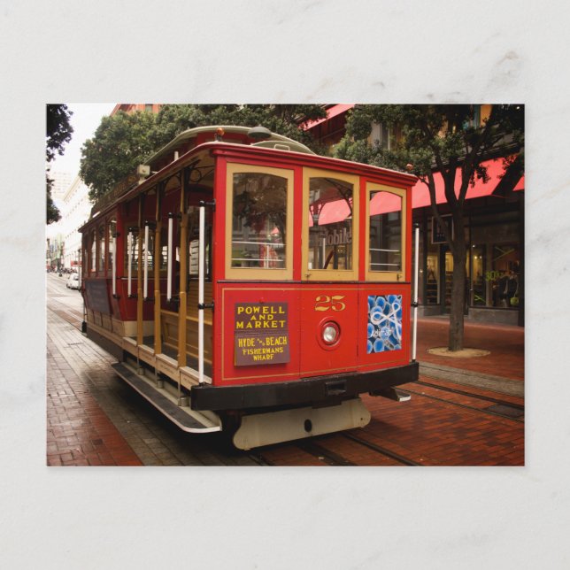 San Francisco Cable Car 2013 Calendar Postcard (Front)