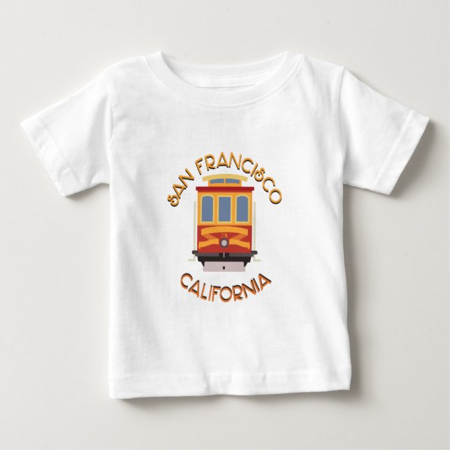 San Francisco Cable Car Baby T-Shirt (Front)
