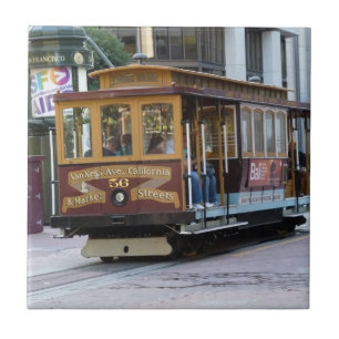 San Francisco Cable Car Ceramic Tile