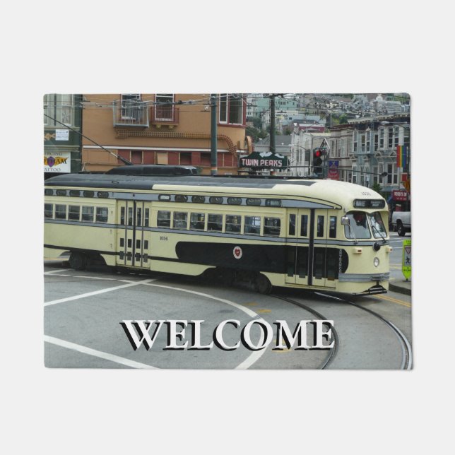 San Francisco Cable Car Doormat (Front)