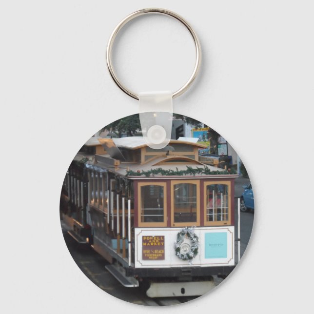 San Francisco Cable Car Key Ring (Front)