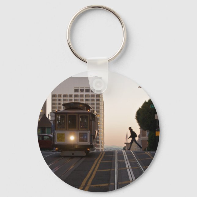 San Francisco Cable Car Keychain (Front)