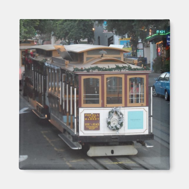 San Francisco Cable Car Magnet (Front)