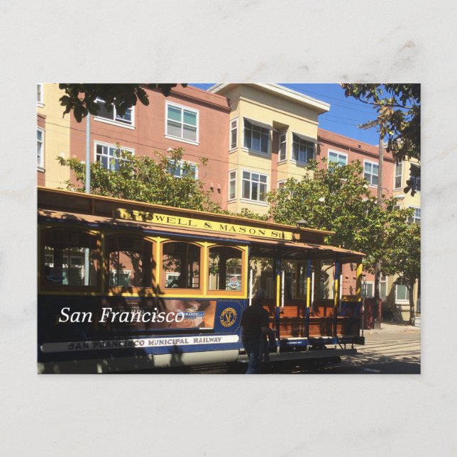 San Francisco Cable Car Postcard (Front)